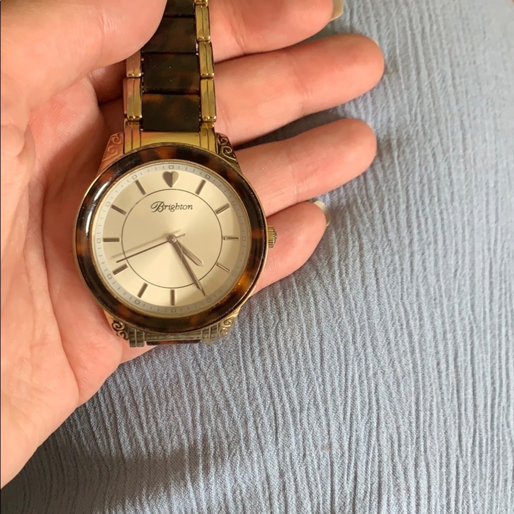 Brighton Tortoise Shell &Gold watch